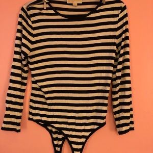 Michael Kors Striped Bodysuit
